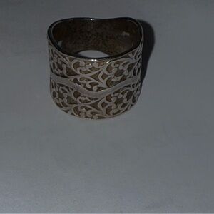 Silpada Silver Filigree Unique Design Ring
